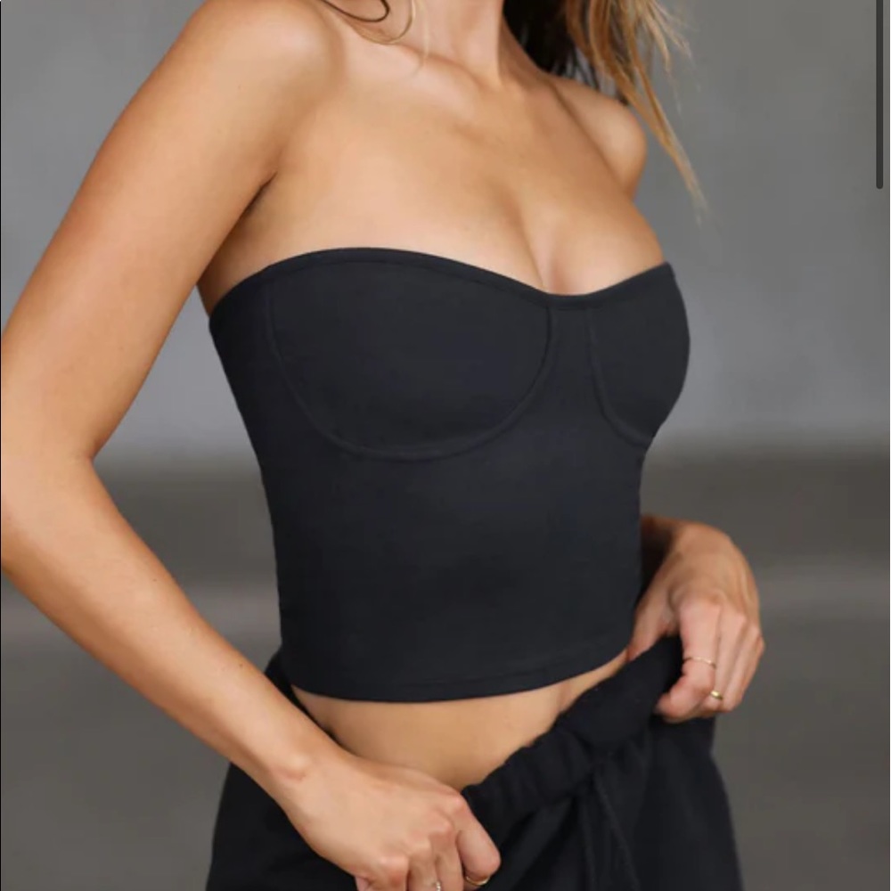 Joah Brown Bustier Tube Top Size XS